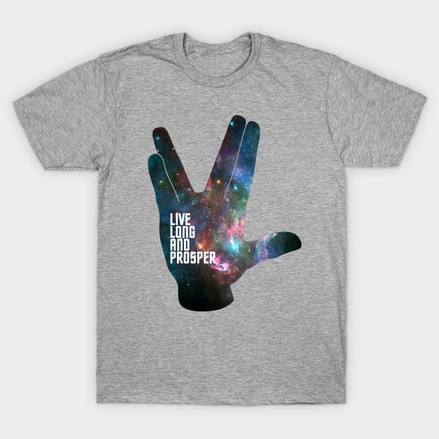 Live Long and Prosper - Galaxy T-Shirt by octoberaine